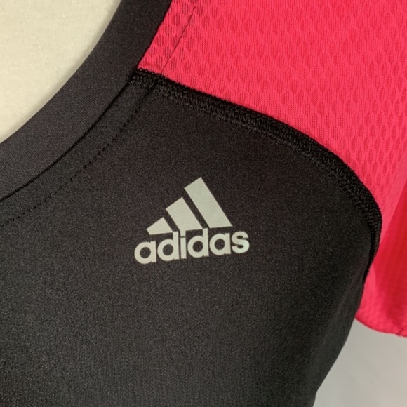 Adidas Black & Pink Athletic T-Shirt - Picture 3 of 9